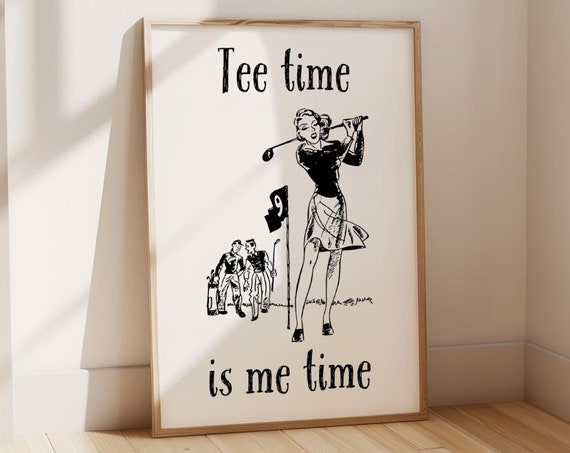 Golf Posters Sport Poster Golf Ball Wall Art Golf Player Gift Golf Cart Art Golf Humor Gift Retro Sports Poster Vintage Golf Prints