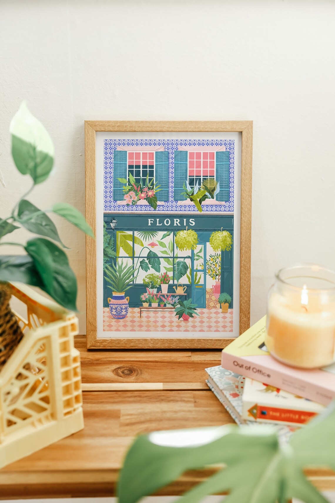 Florist Flower Market Art Print, Floral Wall Art - Image 2