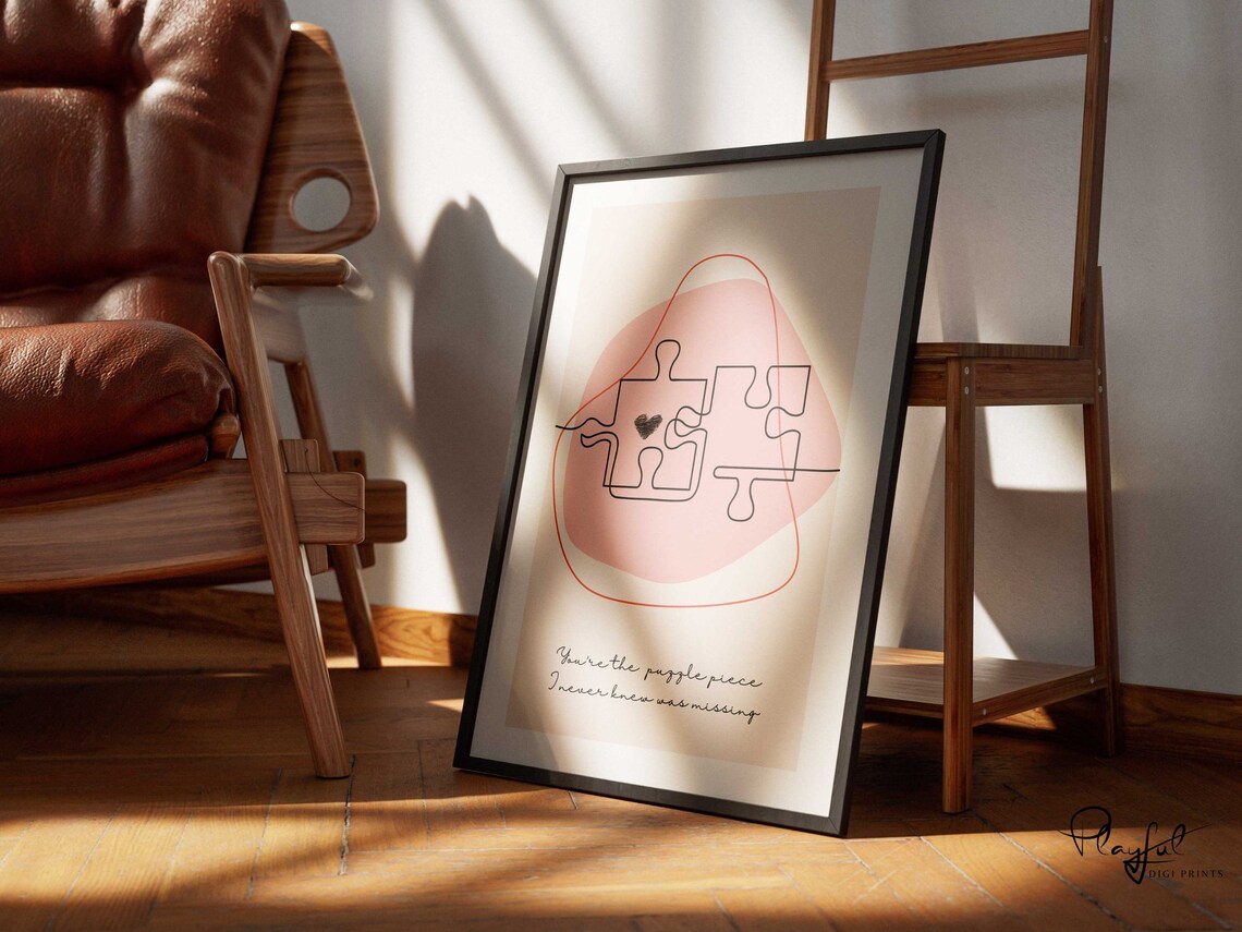 Love Letter Modern Minimalist Gallery Art