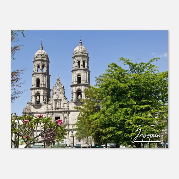 Zapopan Basilica Colonial Mexico Historic Church Travel Poster