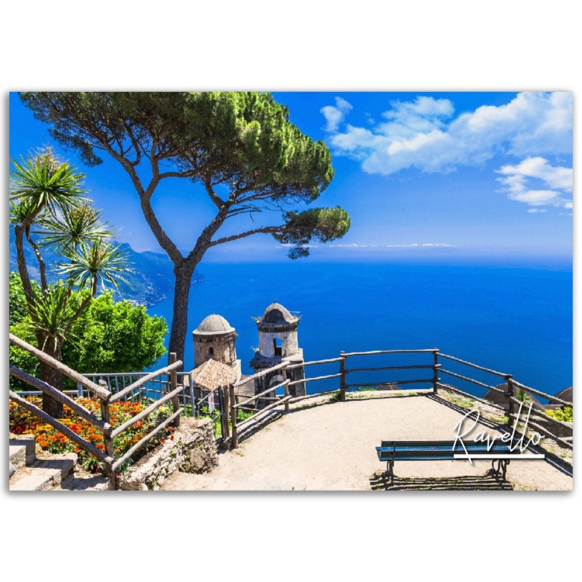 Ravello Amalfi Coast Italy Sea View Terrace Photography Poster