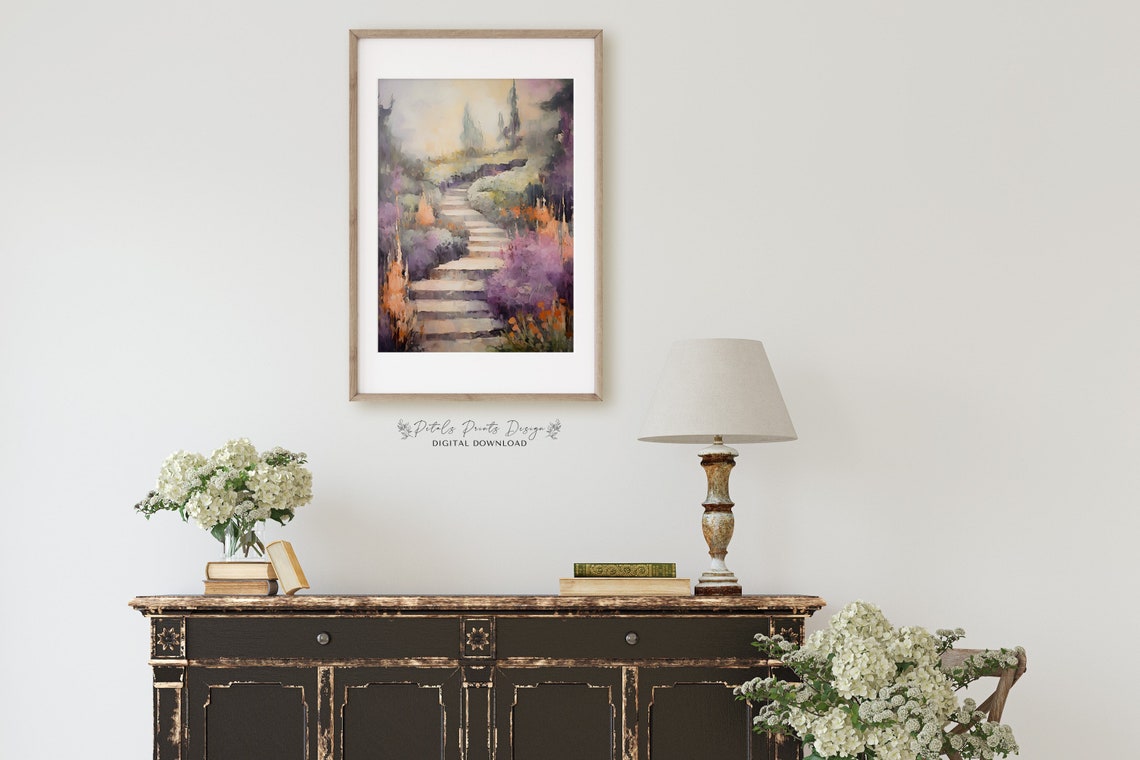 Cottage Flower Garden Vintage Oil Painting Cottagecore Wall Art Decor Farmhouse Print Garden Art Print 2024 - Image 2