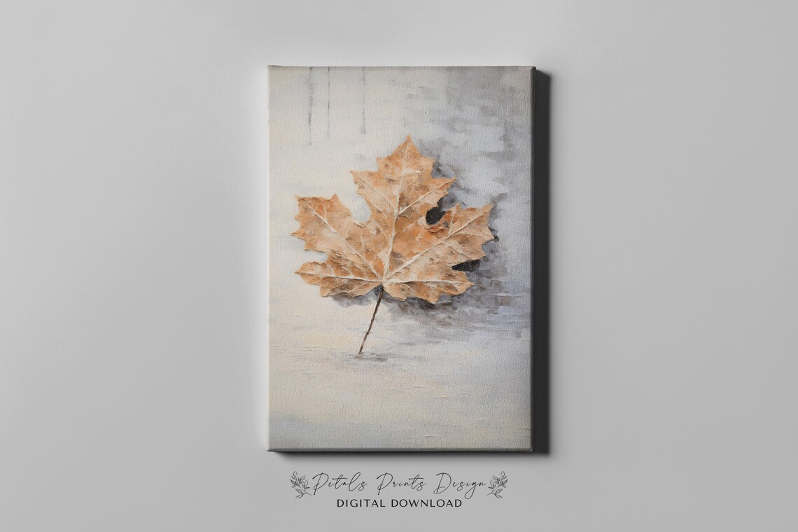 Vintage Christmas Leaf Still Life Art Print - Image 3