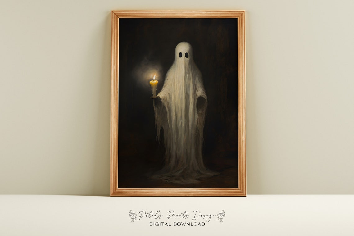 Vintage Halloween Rustic Art Print