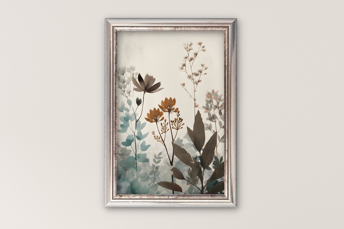Vintage Botanical Print, Floral Painting Art Print