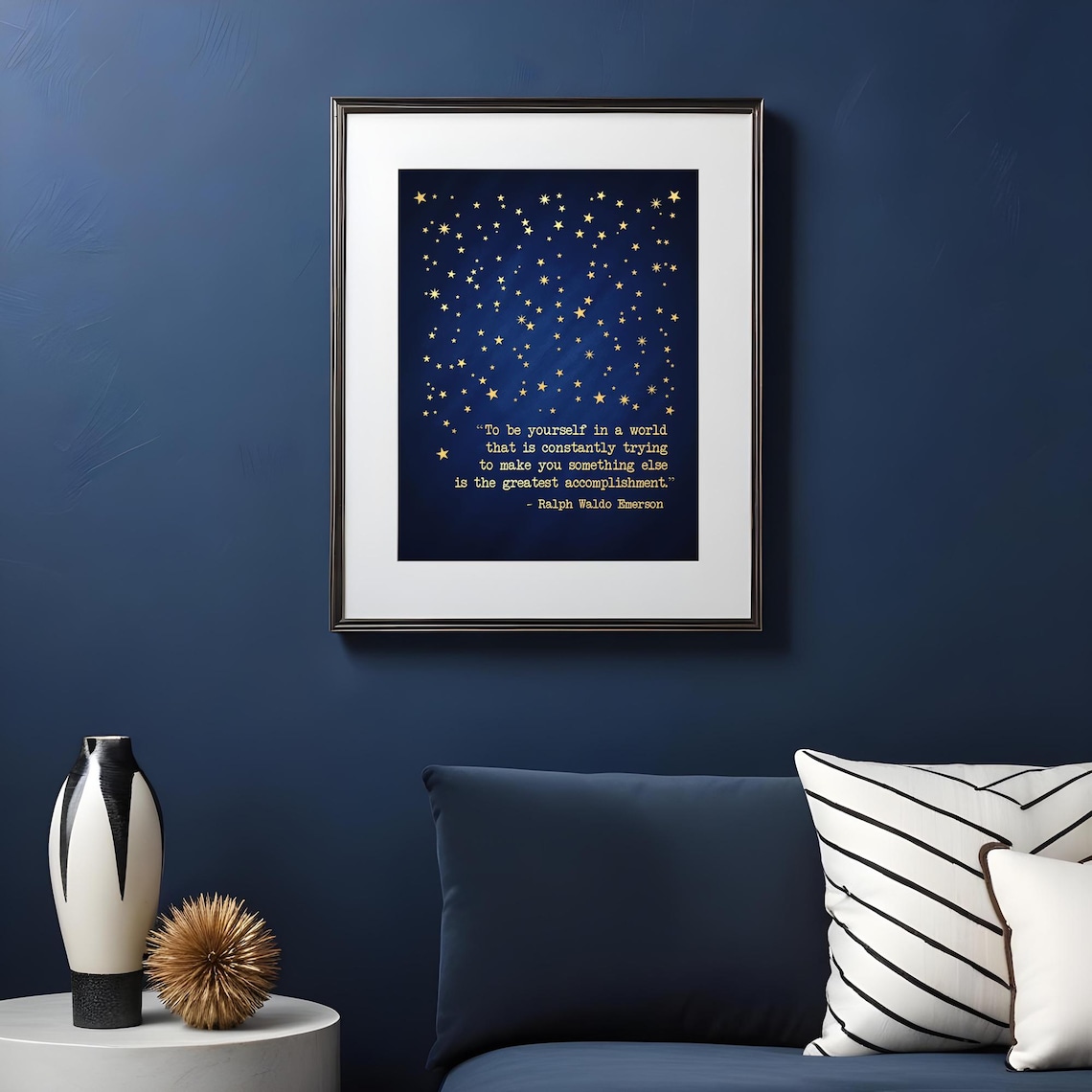 Ralph Waldo Emerson Quote, Gold Foil Inspirational Art Print - Image 4