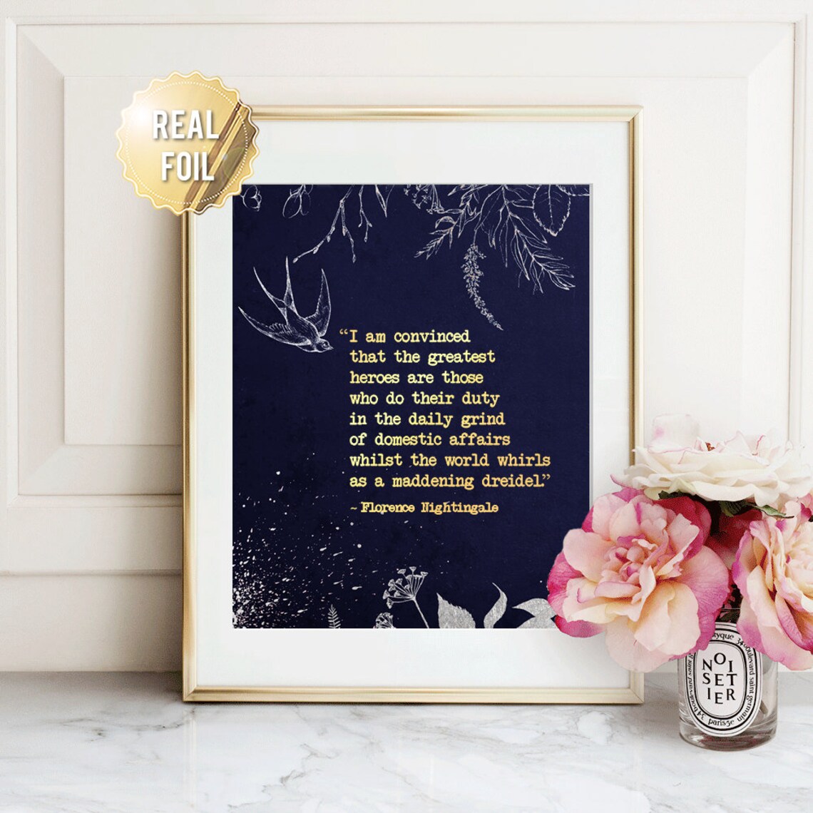 Florence Nightingale Quote Art Print for Nurses - Image 4