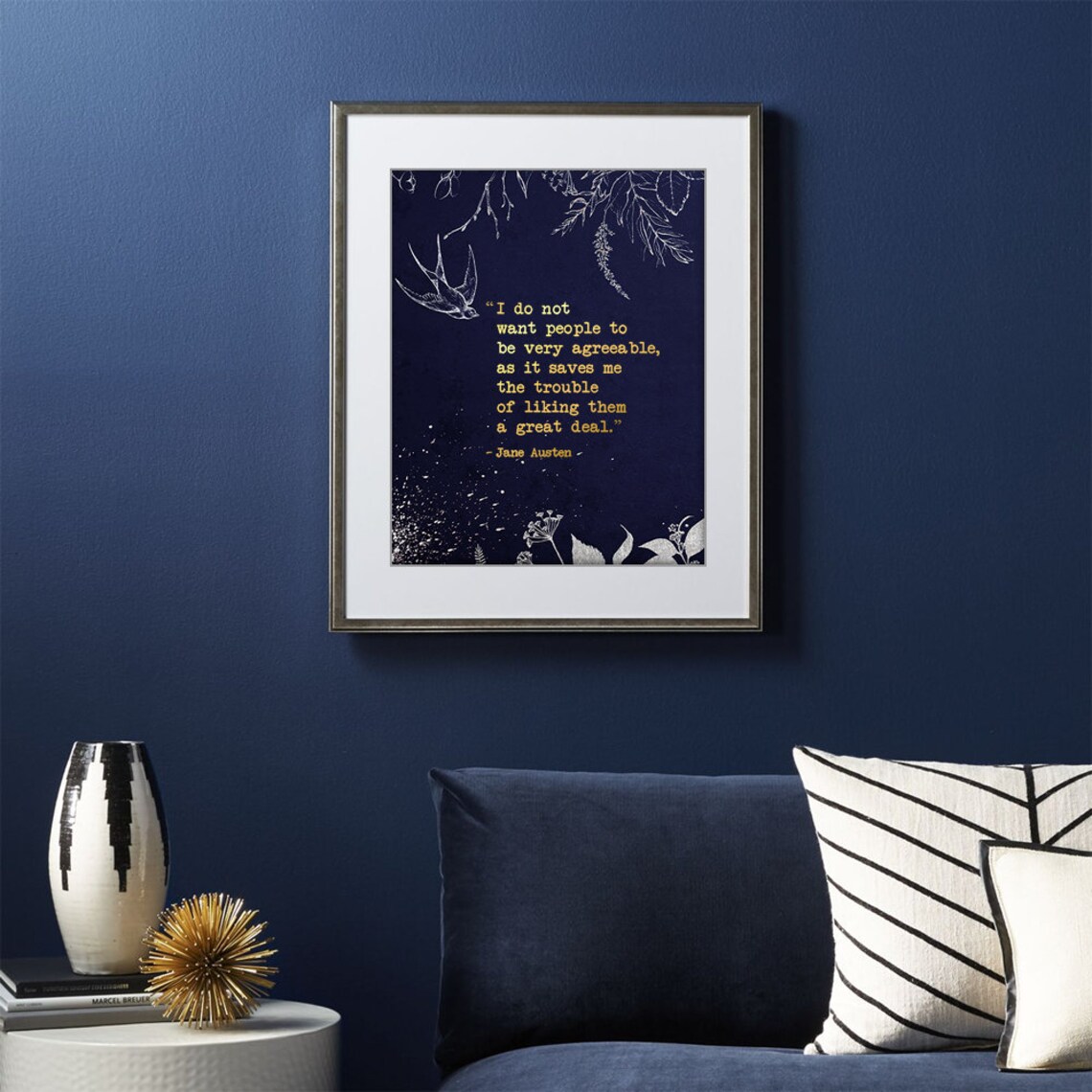 Jane Austen Pride And Prejudice Literature Art Print - Image 3