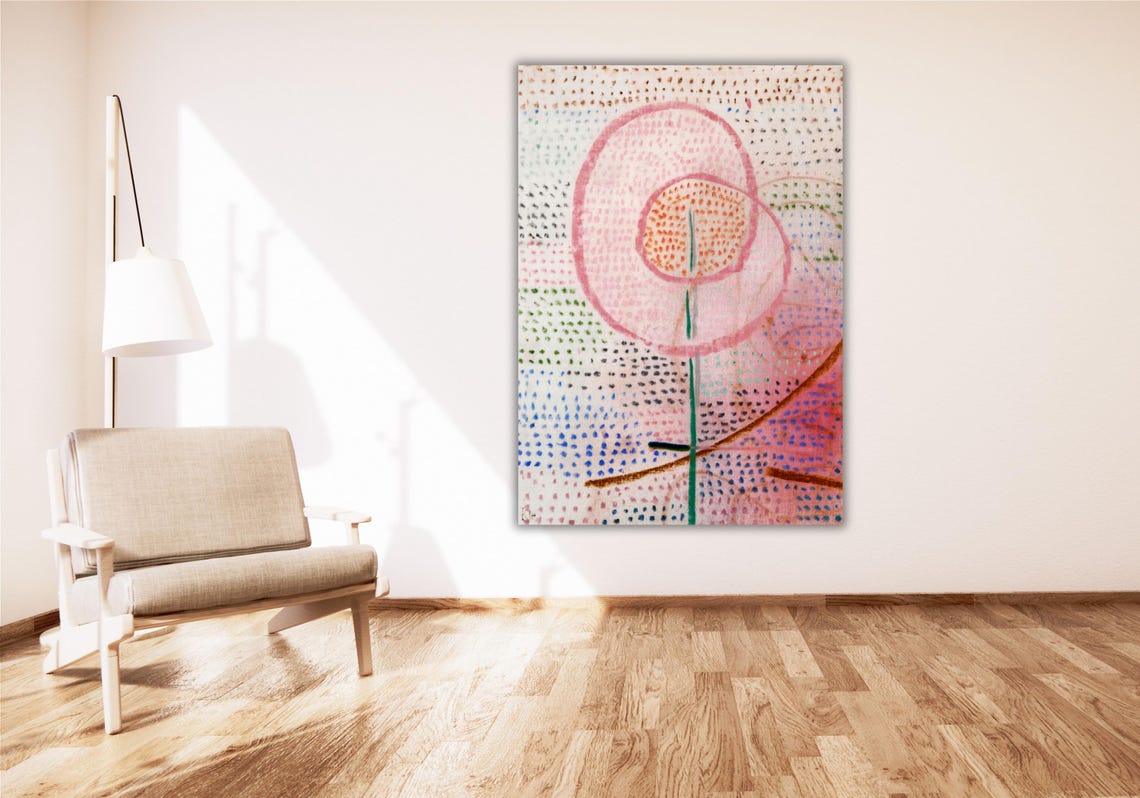 Abstract Pink Circles Dot Pattern Modern Pastel Decor Poster - Image 3