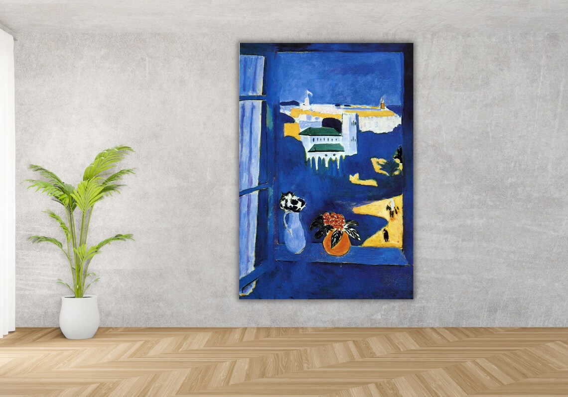 Henri Matisse Window at Tangier Blue Moroccan Fauvist Poster - Image 2