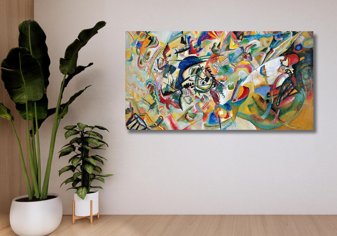 Wassily Kandinsky Wall Art Wassily Kandinsky Poster Wall Art Kandinsky Abstract Modern Wall Art Print Expressionism Art - Image 2