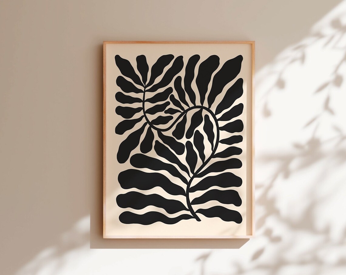 Matisse-Inspired Botanical Art Print, Retro Floral - Image 2