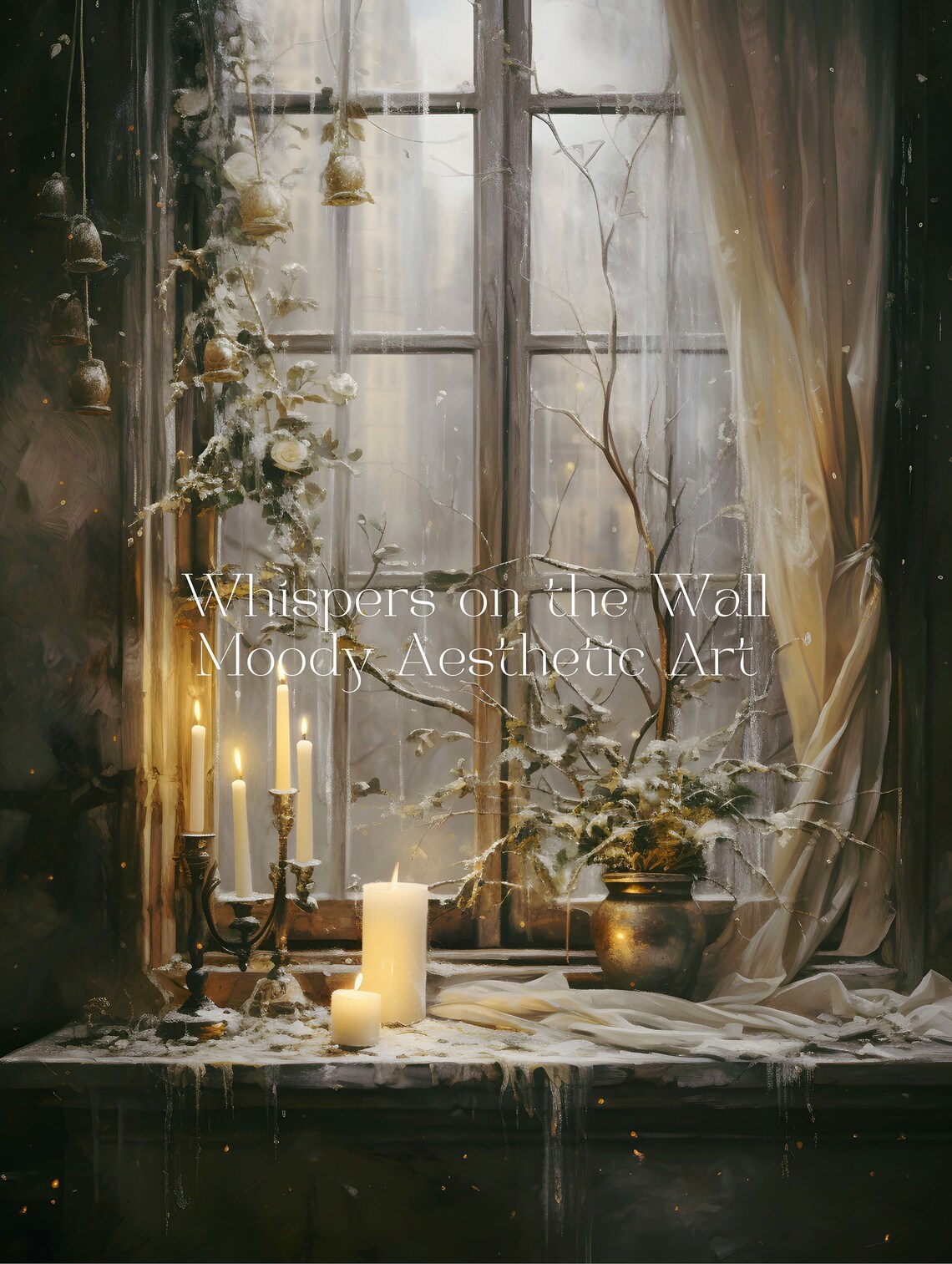 Whimsigoth Christmas Winter Holiday Decor Art Print - Image 4