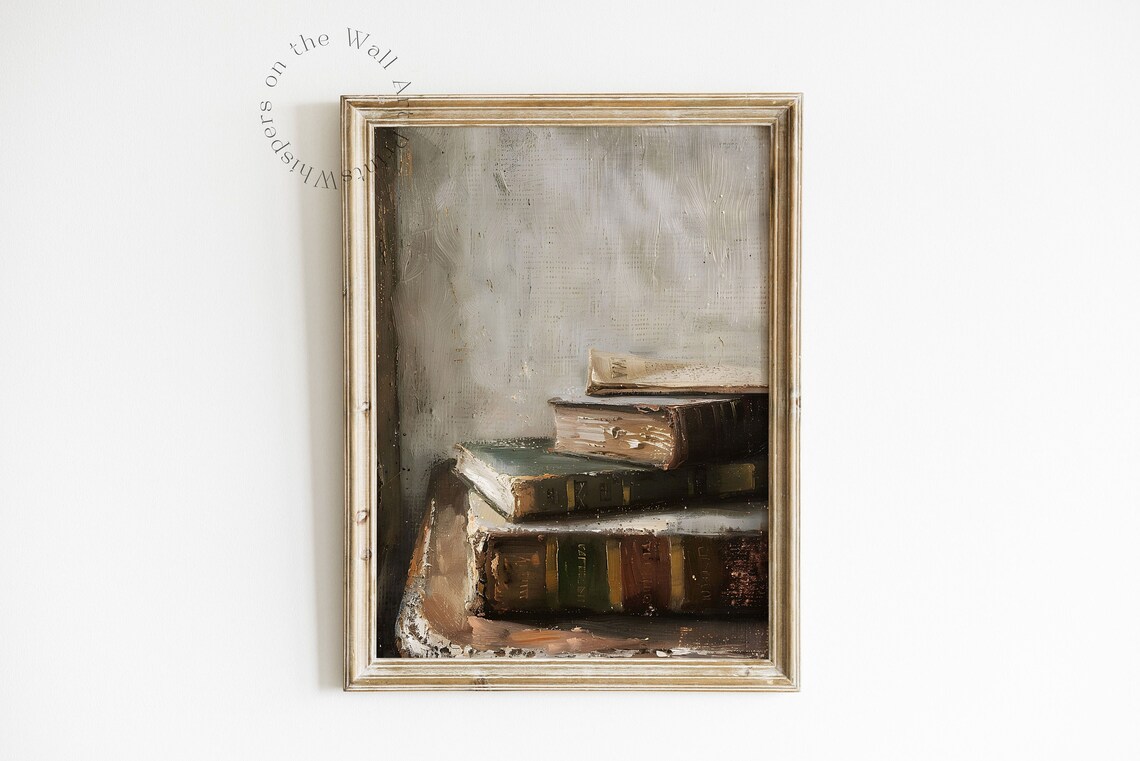Dark Academia Bookish Wall Art, Gothic Vintage Decor - Image 3