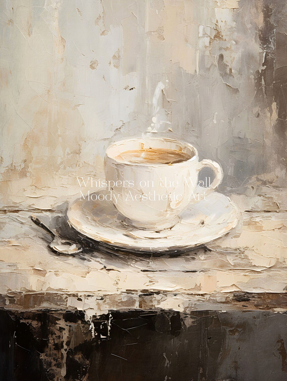 Neutral Coffee Art, Minimalist Kitchen Wall Art - Image 5