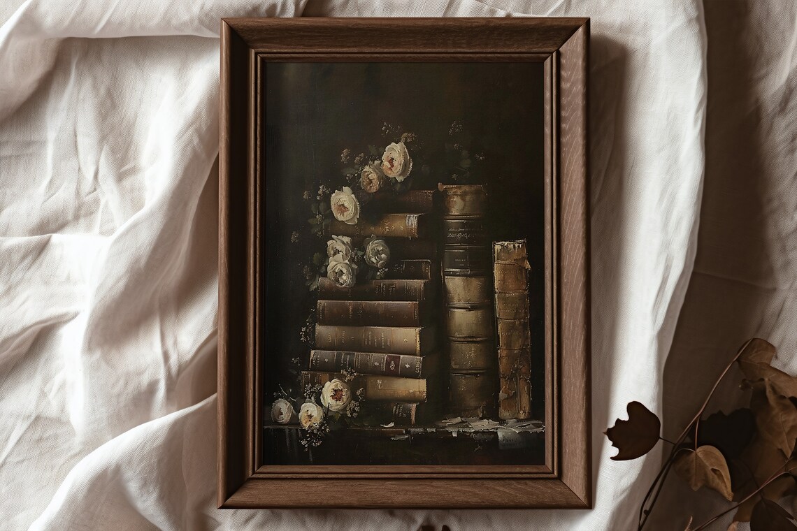 Romantic Academia Art Print, Moody Victorian Decor - Image 6