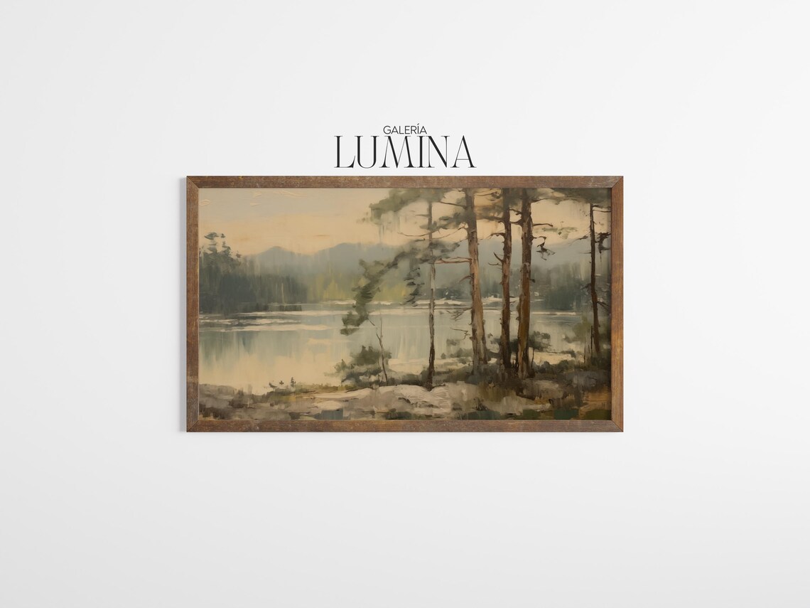 Vintage Impressionist Countryside Landscape Art Print - Image 3