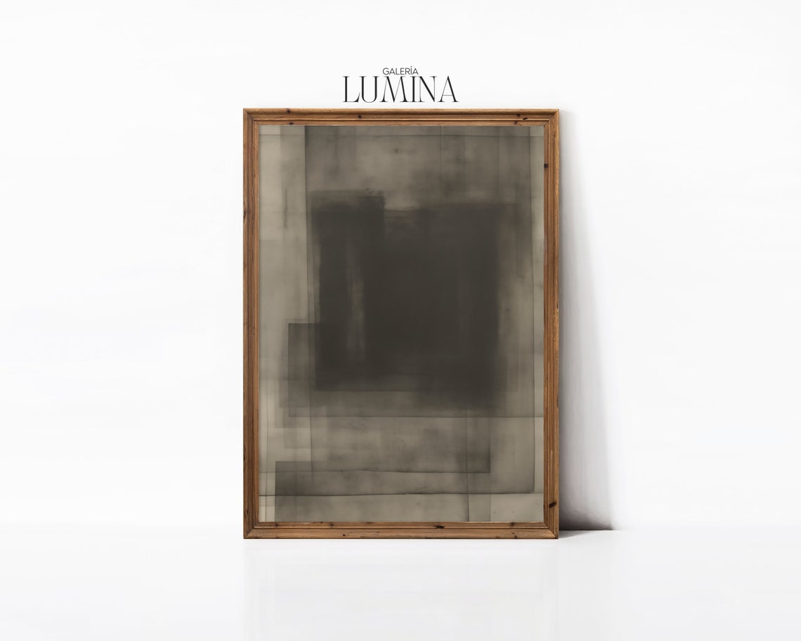 Geometric Abstract Drawing Vintage Dark Abstract Verso Painting Contemporary Abstract Wall Art Art Frame Tv Art 326 - Image 3