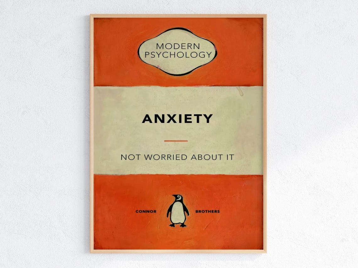 Connor Brothers Anxiety Not Worried About It Penguin Parody Poster