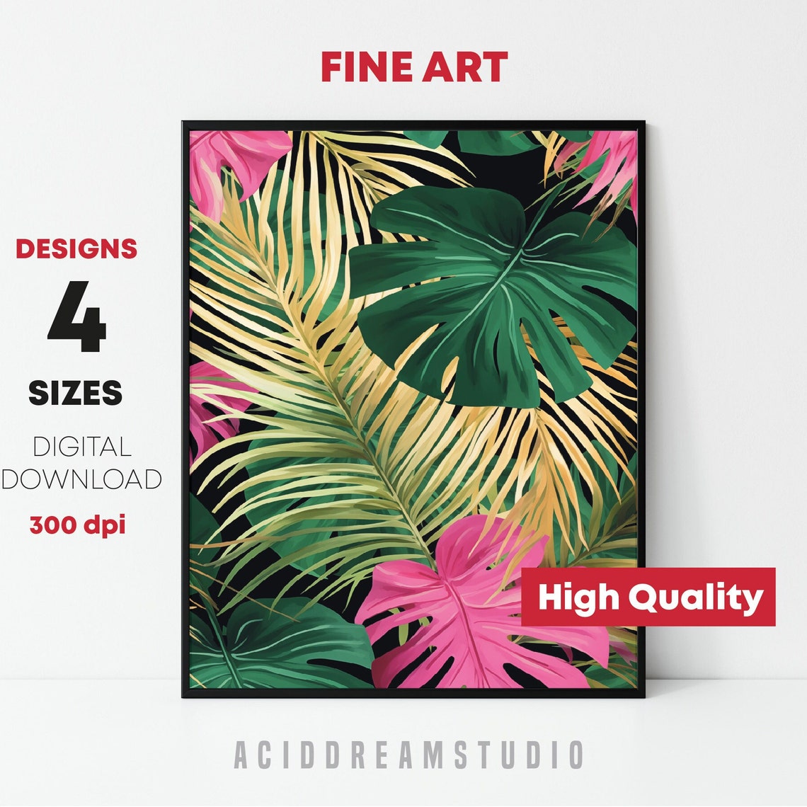Tropical Print Art, Decorative Sheet - Image 2