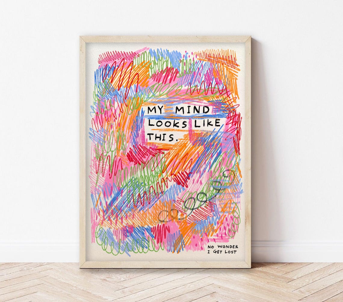 My Mind Looks Like This Art Print