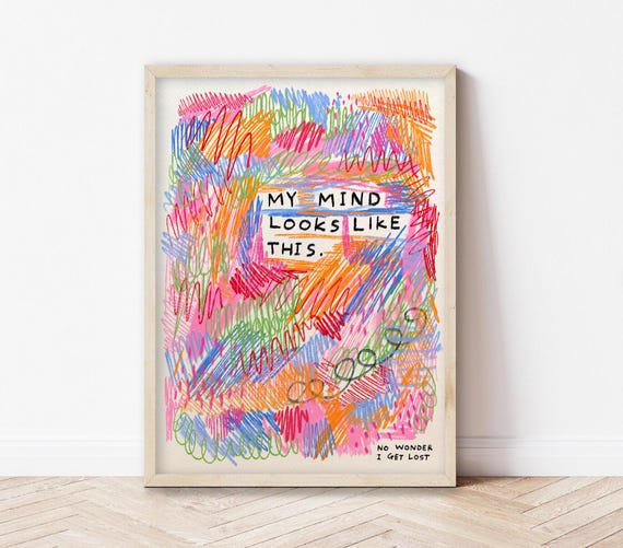 My Mind Looks Like This Art Print