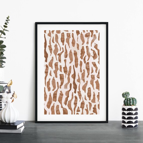 Tiger Safari Abstract Print Wall Art 4x6 5x7 A4 A3 A2 A1