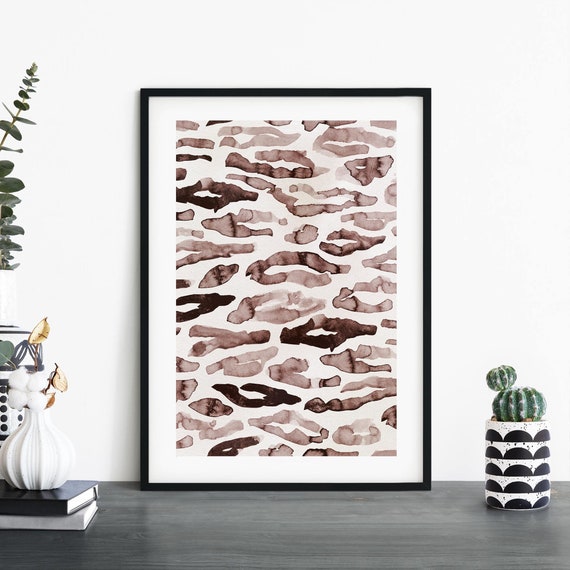 Upstream Safari Abstract Print Wall Art 4x6 5x7 A4 A3 A2 A1