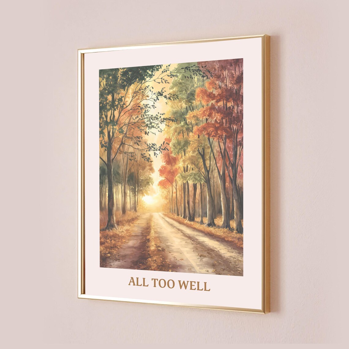 Taylor All Too Well Lyric Art Print, Subtle Office Decor