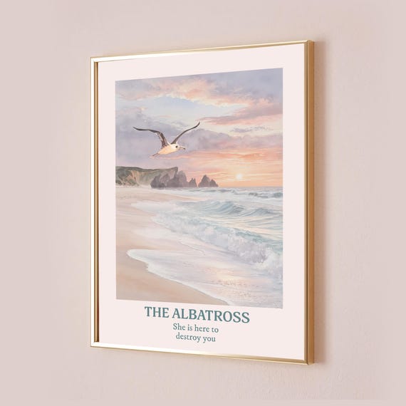Taylor Poster The Albatross Inspired Lyric Print Subtle Office Decor Quote Wall Art Preppy Room Home Bedroom