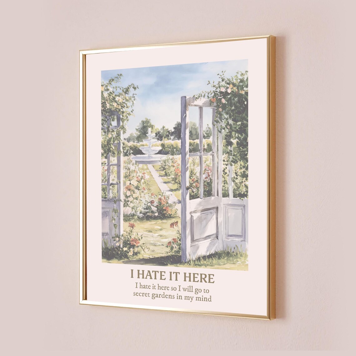 Taylor Quote Lyric Print, Subtle Office Decor
