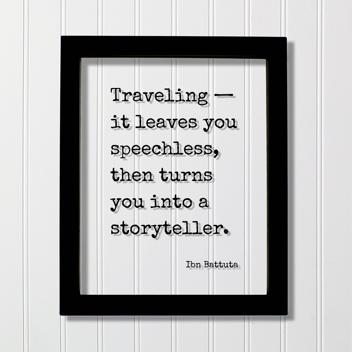 Ibn Battuta Quote Travel Poster, Journey Theme
