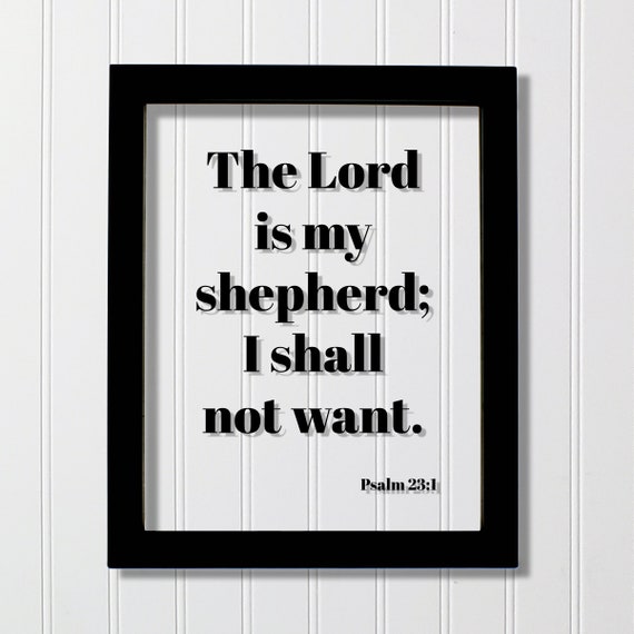 Psalm 23 Lord Is My Shepherd Home Decor Poster
