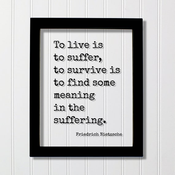 Friedrich Nietzsche Quote Typography Art Print