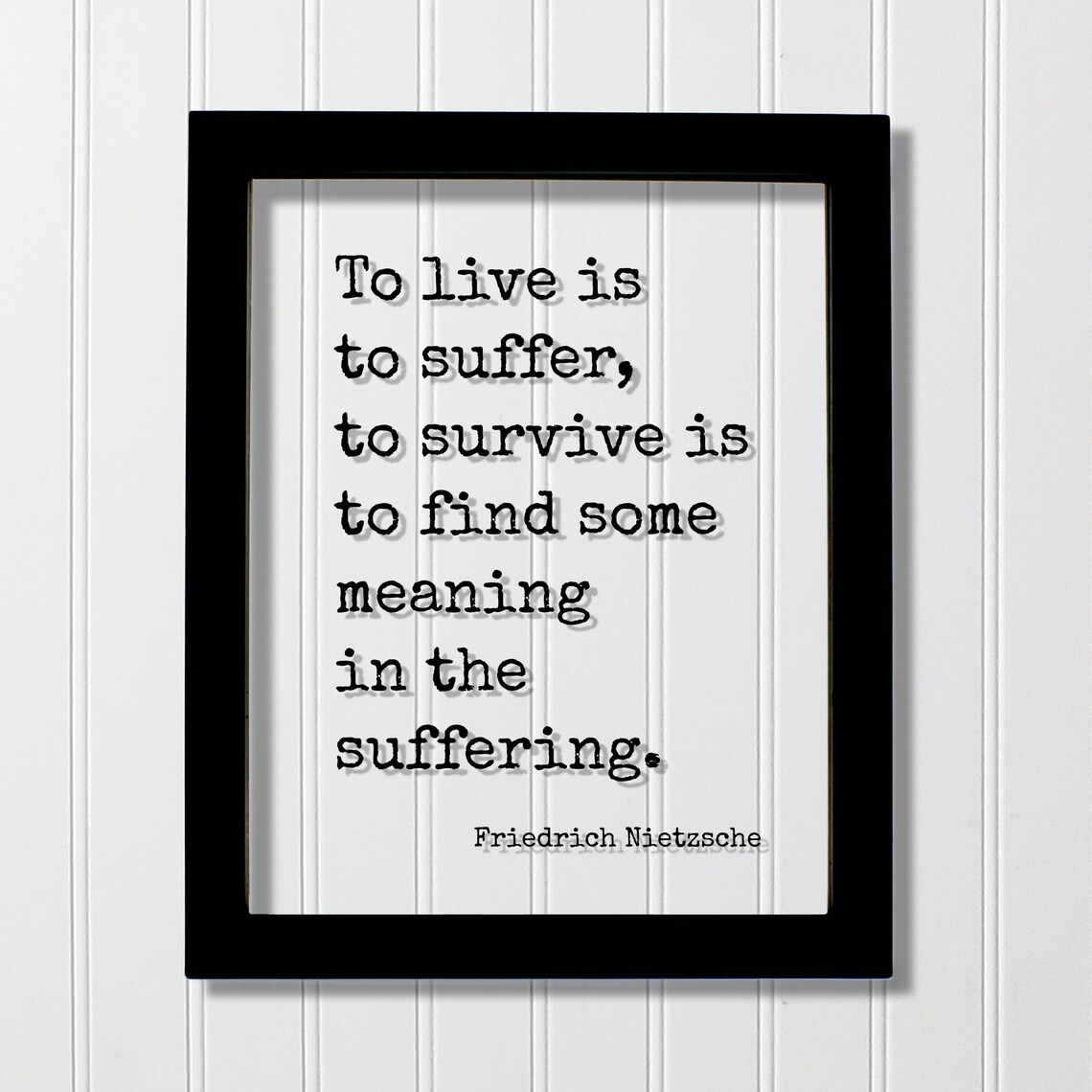 Friedrich Nietzsche Quote Typography Art Print