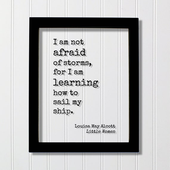 Louisa May Alcott Quote Art Print, Little Women