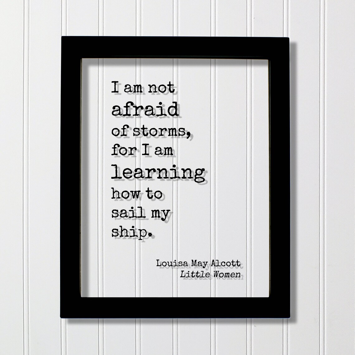 Louisa May Alcott Quote Art Print, Little Women