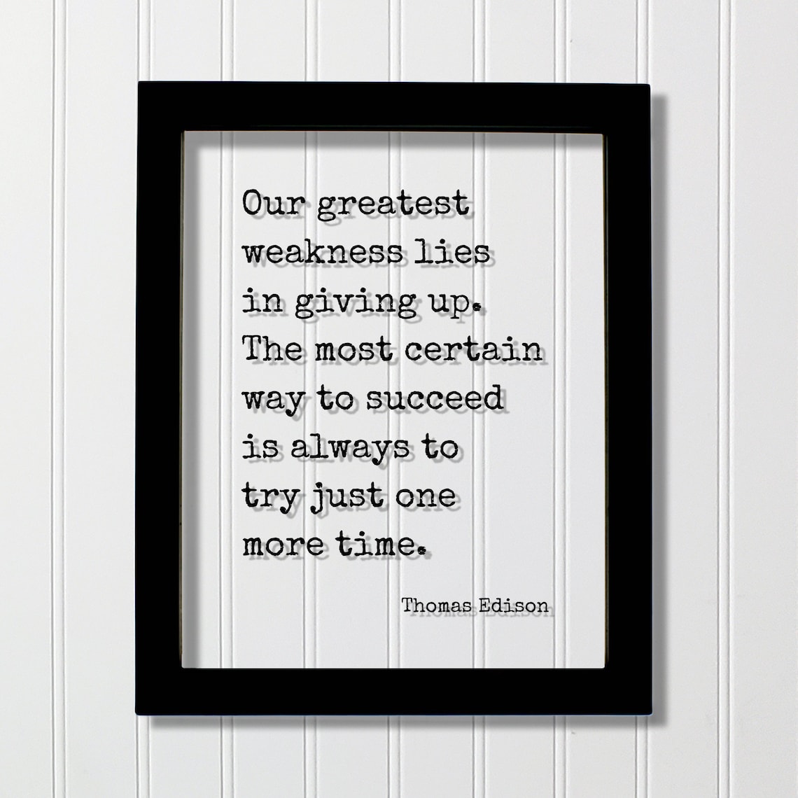 Thomas Edison Quote Typography Art Print