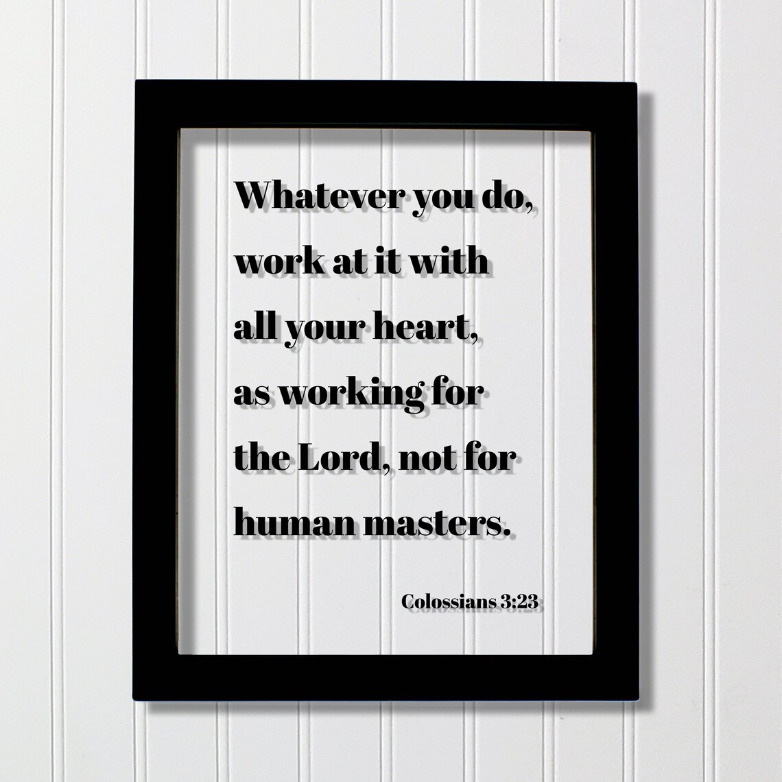 Colossians 3:23 Bible Verse Scripture Art Print