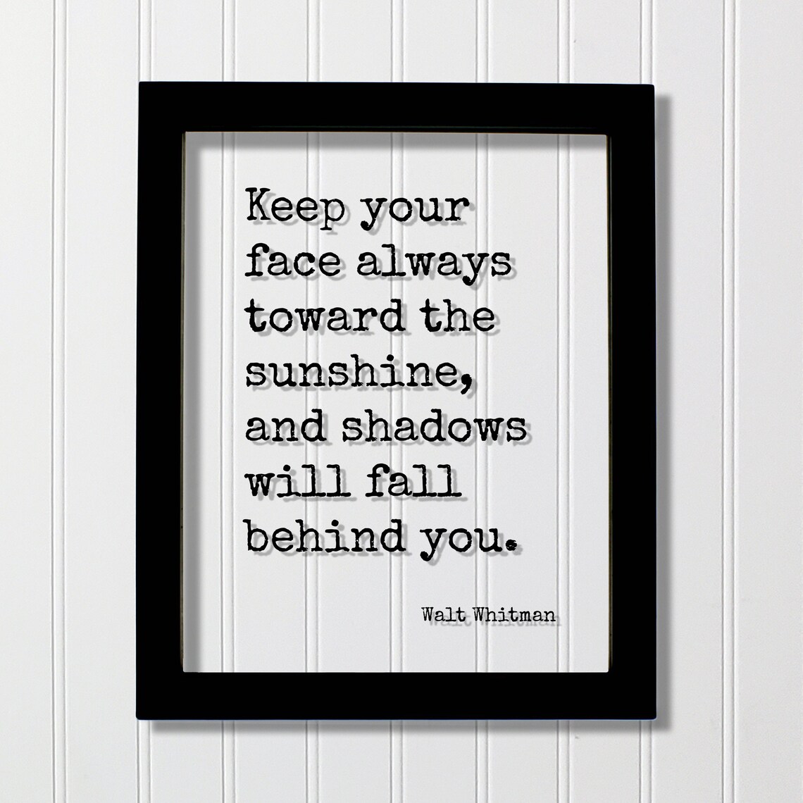 Walt Whitman Floating Quote Art Print, Motivational