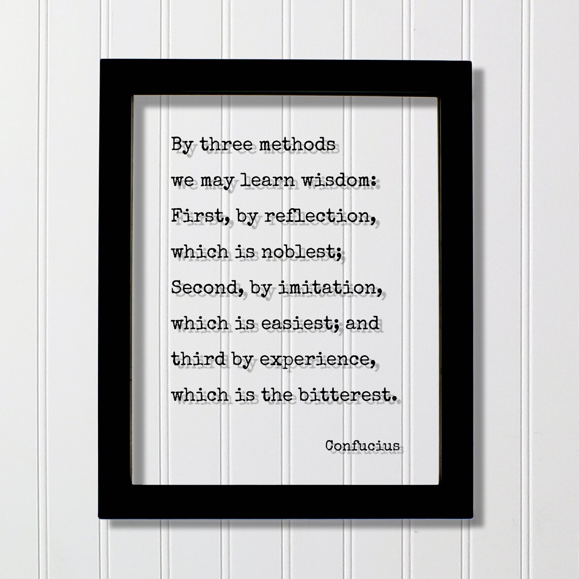 Confucius Quote Art Print, Wisdom and Reflection