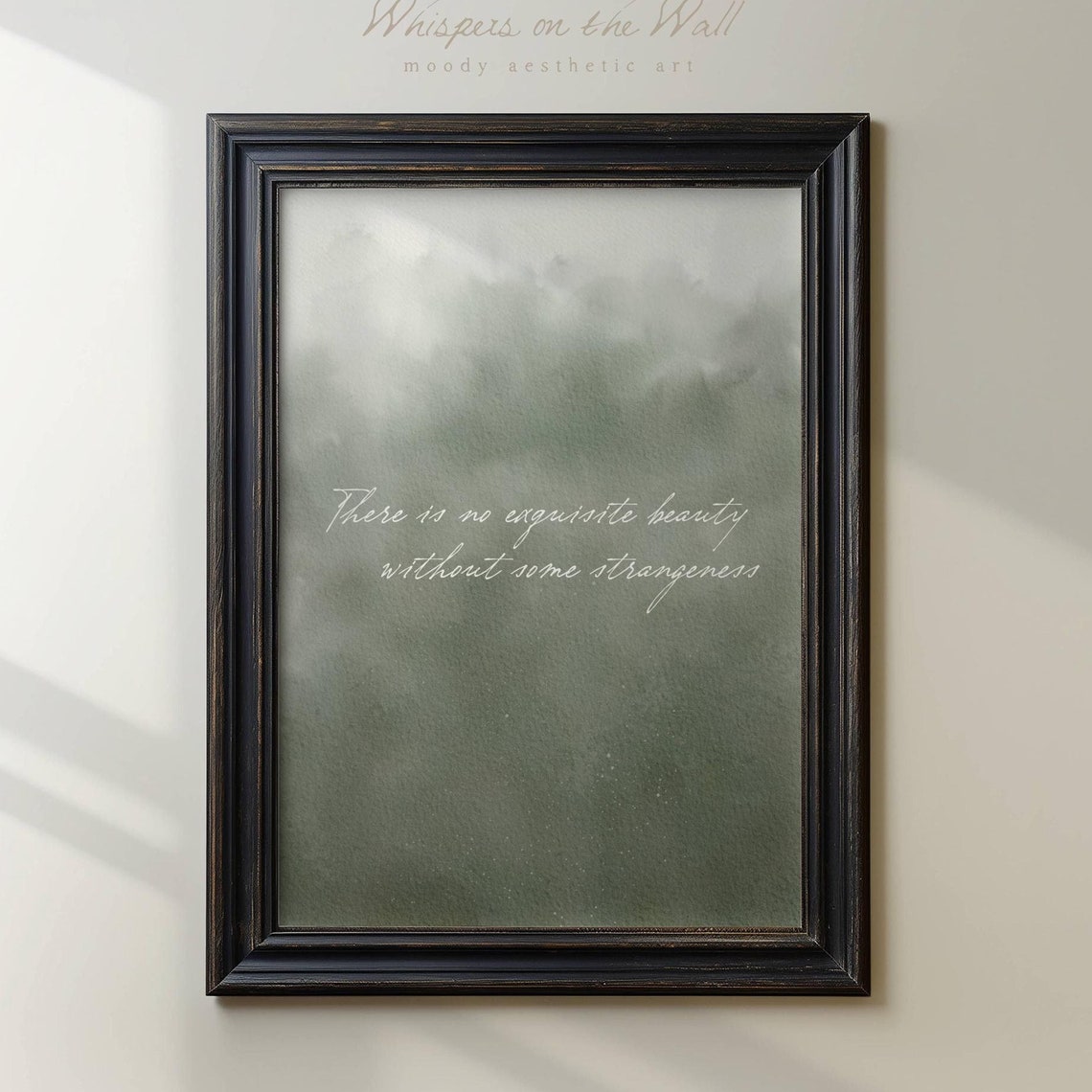 Edgar Allan Poe Exquisite Beauty Quote Script Typography Poster - Image 7