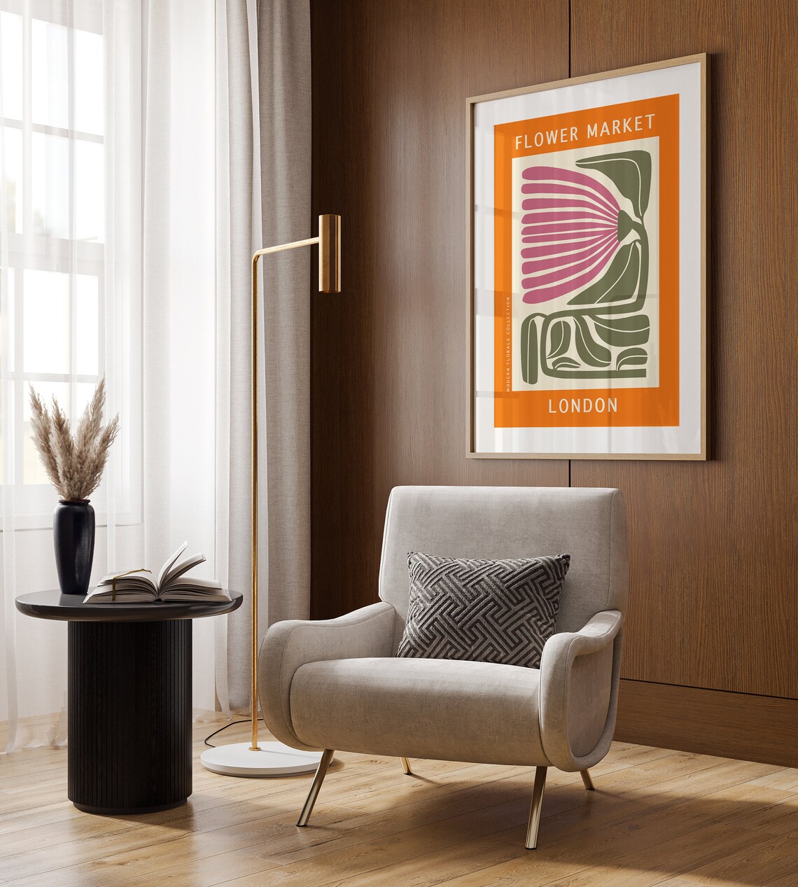 London Flower Market, Matisse Style Art Print - Image 2