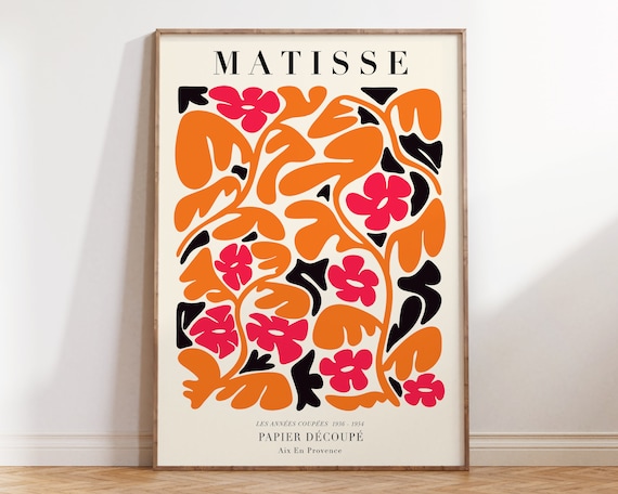 Matisse Orange Vine Papier Decoupe 1936-1954 Aix En Provence Art Poster