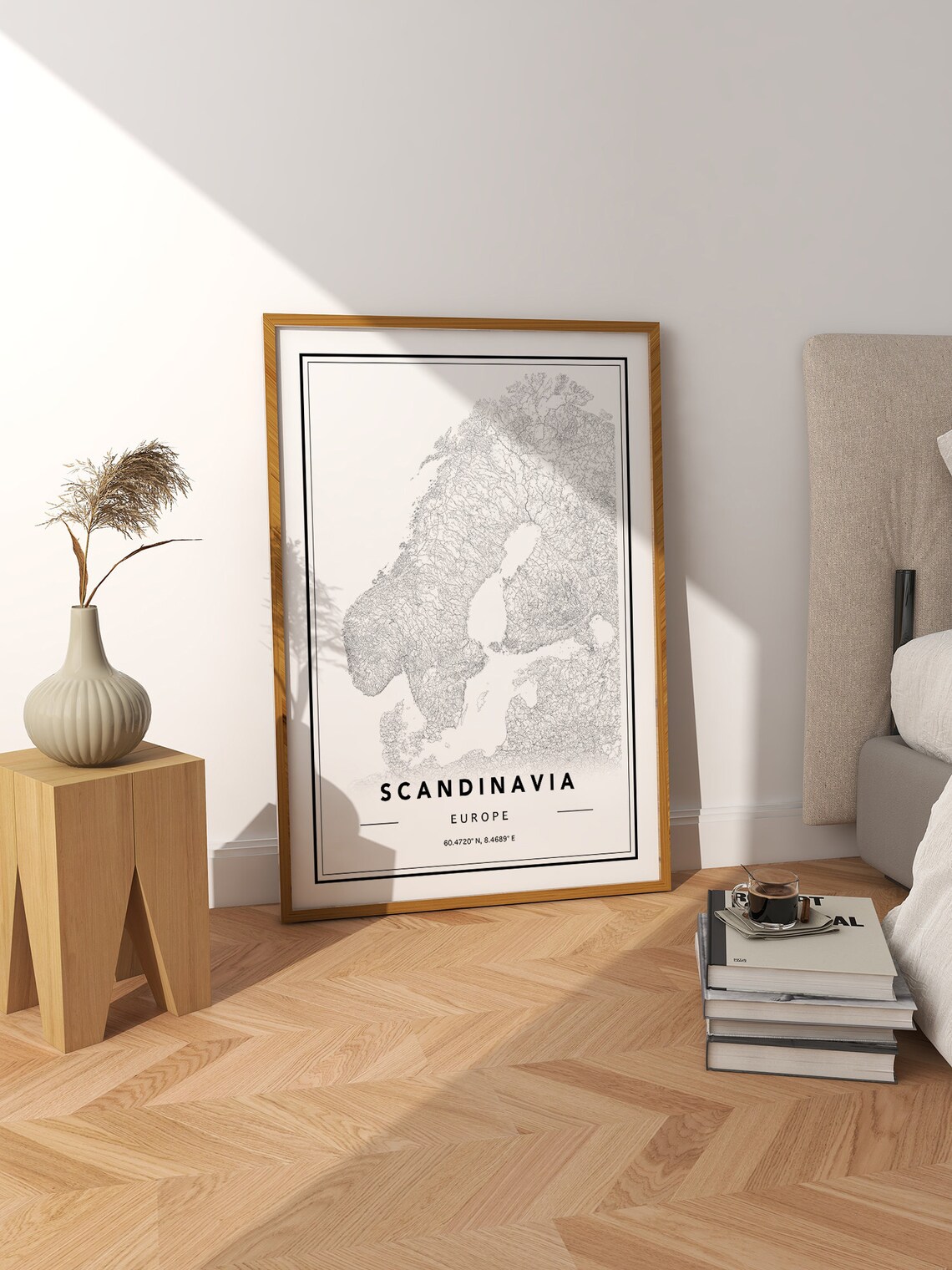 Scandinavia Map Print, Minimal Travel Poster - Image 2