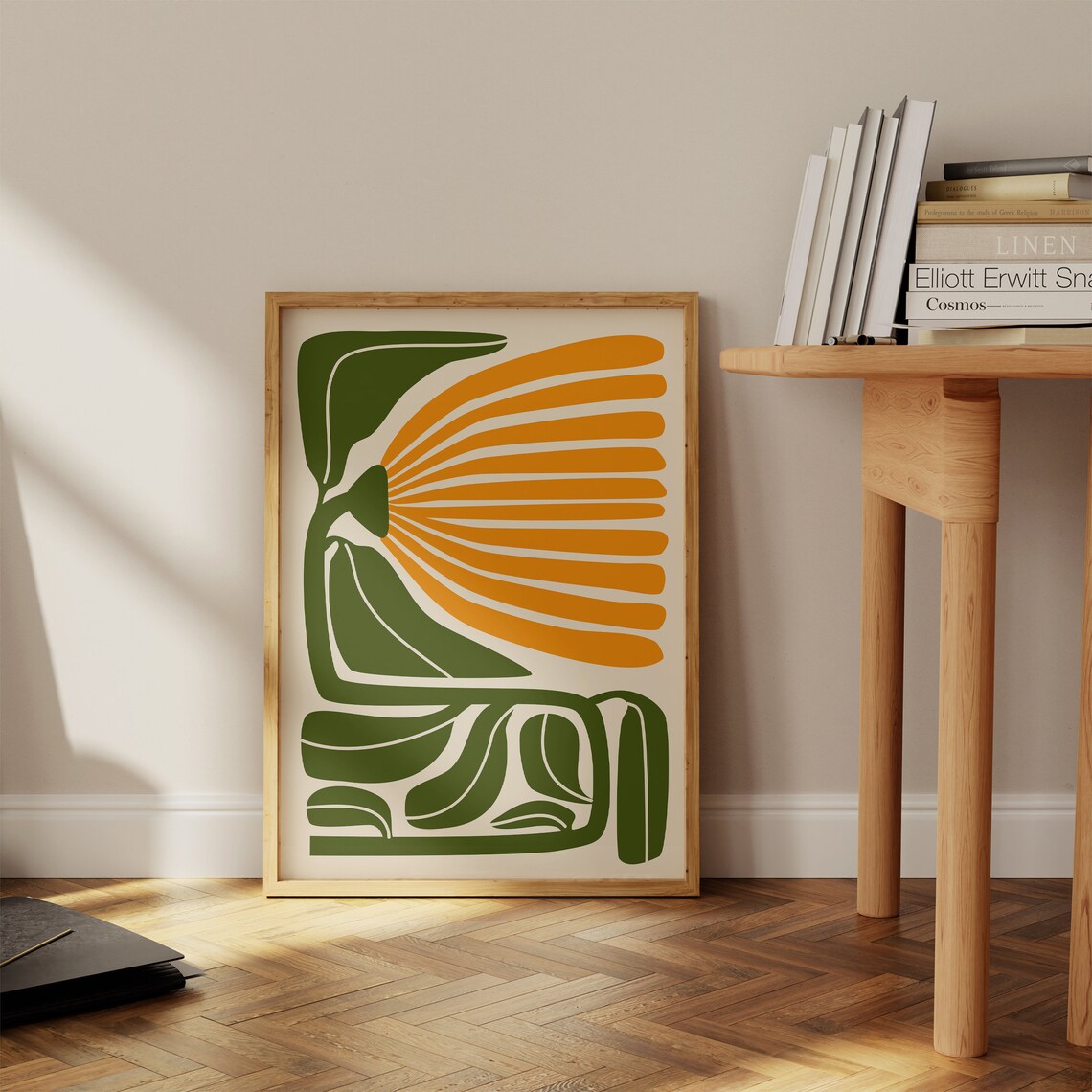 Yellow Abstract Flower, Matisse-Inspired Botanical Art Print - Image 3