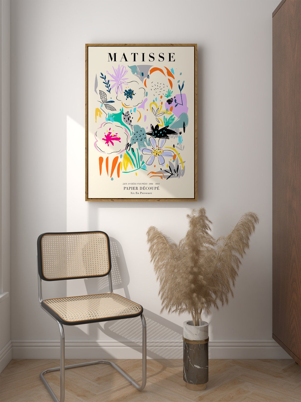 Matisse Whimsical Floral Doodle Papier Decoupe 1936-1954 Art Poster - Image 2