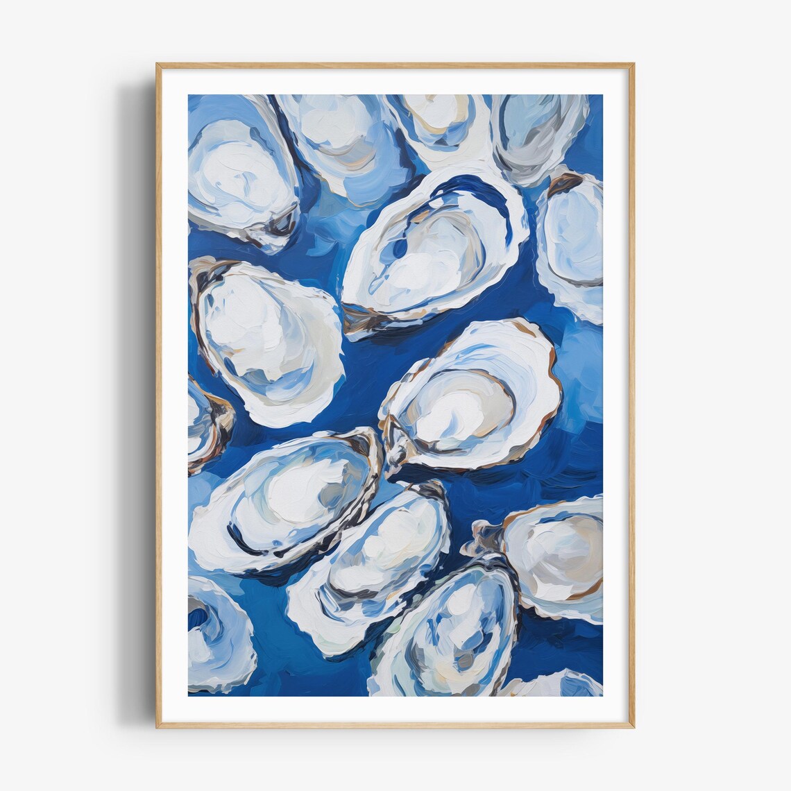 Oysters Art Print, Coastal Summer Food Illustration - Image 3