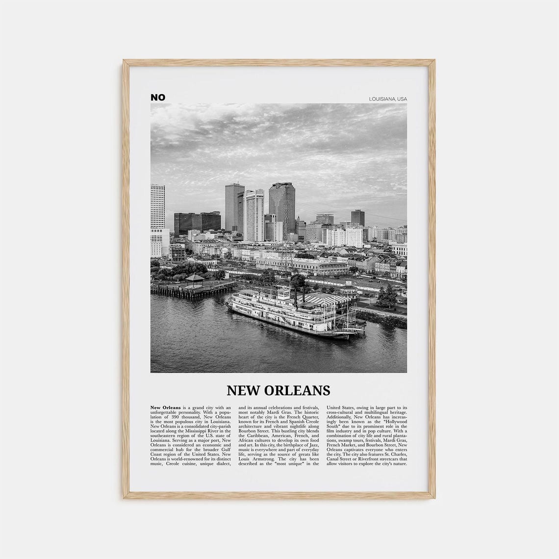 New Orleans Print Black And White No 4 New Orleans Wall Art New Orleans Poster New Orleans Photo Louisiana Print La Nouvelle Orlans