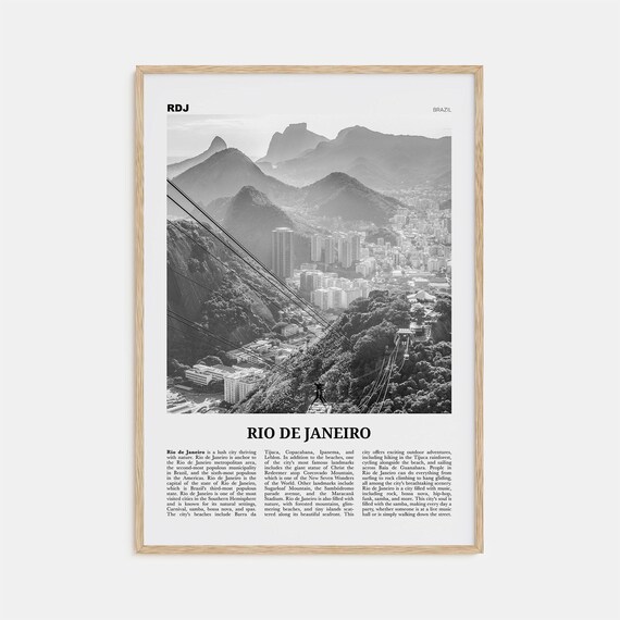 Rio De Janeiro Black And White No. 3 Poster